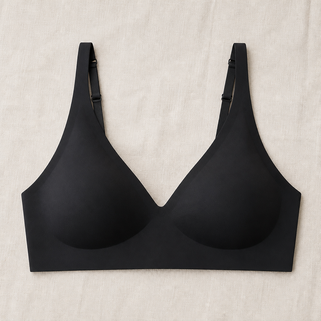SilkenEase – Invisible Wire-Free V-Neck Comfort Bra - Esilora