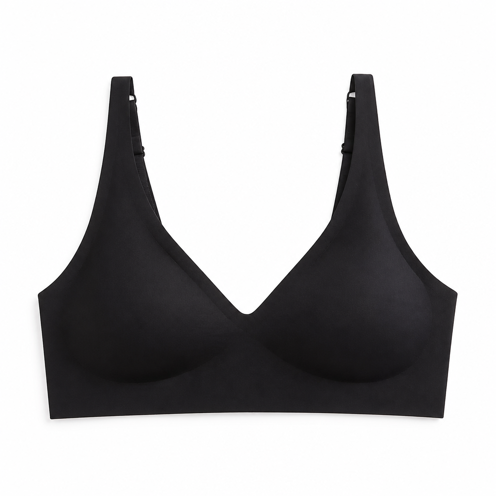 SilkenEase – Invisible Wire-Free V-Neck Comfort Bra - Esilora