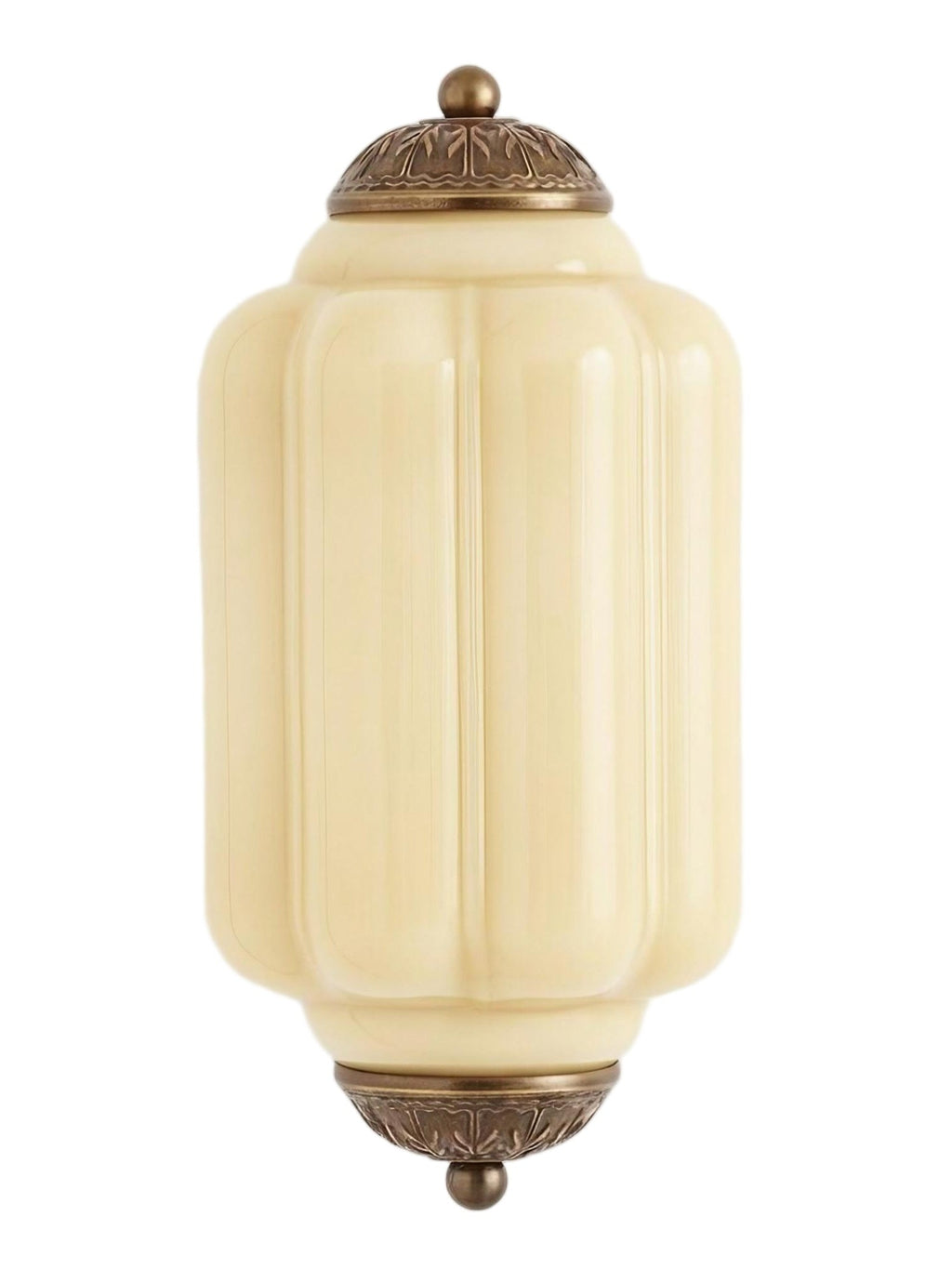 Vintage Milk Glass Flush Eloise Wall Sconce for Bedside Hallway | Esilora